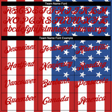 Load image into Gallery viewer, Custom White White-Red 3D American Flag Performance T-Shirt