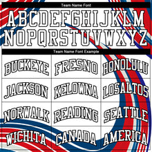 Load image into Gallery viewer, Custom White White-Red Round Neck Sublimation Basketball Suit Jersey