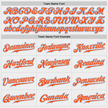 Load image into Gallery viewer, Custom White Powder Blue-Orange Authentic Baseball Jersey