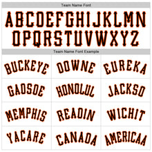Load image into Gallery viewer, Custom White Orange-Black Authentic Baseball Jersey