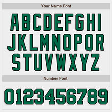 Load image into Gallery viewer, Custom White Kelly Green-Black Authentic Baseball Jersey