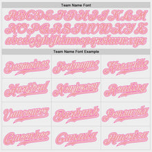 Load image into Gallery viewer, Custom White Medium Pink-Pink Authentic Baseball Jersey