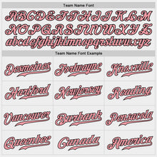 Load image into Gallery viewer, Custom White Medium Pink-Black Authentic Baseball Jersey