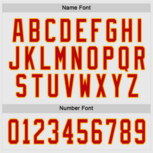 Load image into Gallery viewer, Custom White Red-Gold Hockey Jersey