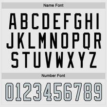 Load image into Gallery viewer, Custom White Silver-Black Hockey Jersey