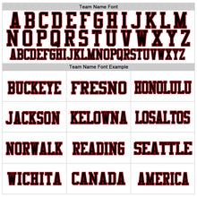 Load image into Gallery viewer, Custom White Red-Black Mesh Authentic Football Jersey