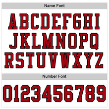 Load image into Gallery viewer, Custom White Red-Black Mesh Authentic Football Jersey