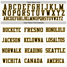 Load image into Gallery viewer, Custom White Black-Gold Mesh Authentic Football Jersey