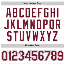 Load image into Gallery viewer, Custom White Crimson-Gray Performance T-Shirt