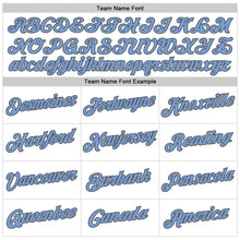 Load image into Gallery viewer, Custom White Light Blue-Steel Gray Performance T-Shirt