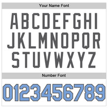 Load image into Gallery viewer, Custom White Light Blue-Steel Gray Performance T-Shirt