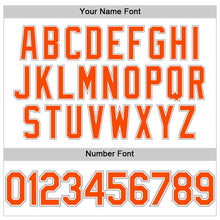 Load image into Gallery viewer, Custom White Orange-Gray Performance T-Shirt