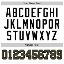 Load image into Gallery viewer, Custom White Olive-Black Authentic Throwback Basketball Jersey