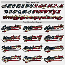 Load image into Gallery viewer, Custom White Vintage USA Flag-Black Authentic Baseball Jersey