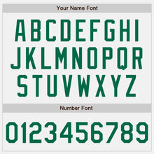 Load image into Gallery viewer, Custom White Kelly Green Authentic Baseball Jersey