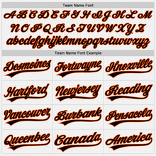 Load image into Gallery viewer, Custom White Black-Orange Authentic Baseball Jersey
