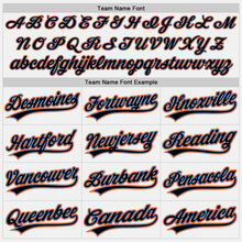 Load image into Gallery viewer, Custom White Black Powder Blue-Orange Authentic Baseball Jersey