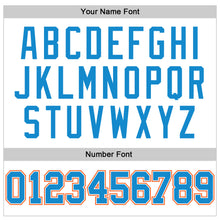 Load image into Gallery viewer, Custom White Orange Pinstripe Blue-Orange Authentic Basketball Jersey