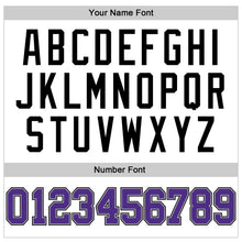 Load image into Gallery viewer, Custom White Purple Pinstripe Purple Gray-Black Authentic Basketball Jersey