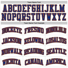 Load image into Gallery viewer, Custom White Royal Orange-Black Authentic Throwback Basketball Jersey