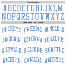 Load image into Gallery viewer, Custom White Light Blue-Gold Authentic Throwback Basketball Jersey