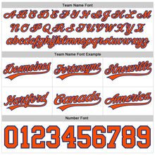 Load image into Gallery viewer, Custom White Orange-Royal Authentic Throwback Basketball Shorts