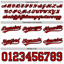 Load image into Gallery viewer, Custom White Red-Black Authentic Basketball Shorts