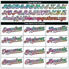 Load image into Gallery viewer, Custom White Black Pinstripe Tie Dye Authentic Baseball Jersey