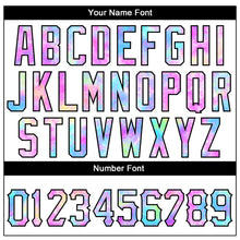 Load image into Gallery viewer, Custom White Black Pinstripe Tie Dye Authentic Baseball Jersey