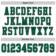 Load image into Gallery viewer, Custom White Kelly Green-Black Mesh Authentic Football Jersey