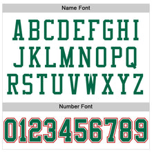 Load image into Gallery viewer, Custom White Kelly Green-Red Mesh Authentic Football Jersey