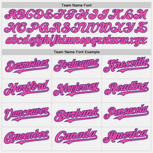 Load image into Gallery viewer, Custom White Purple-Pink Authentic Baseball Jersey