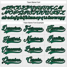 Load image into Gallery viewer, Custom White Kelly Green-Black Hockey Lace Neck Jersey