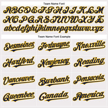 Load image into Gallery viewer, Custom White Navy-Gold Authentic Baseball Jersey