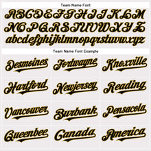 Load image into Gallery viewer, Custom White Black-Old Gold Authentic Baseball Jersey