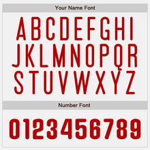 Load image into Gallery viewer, Custom White Red Pinstripe Authentic Red Star Baseball Jersey