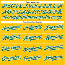 Load image into Gallery viewer, Custom Yellow Kelly Green-White Authentic Baseball Jersey