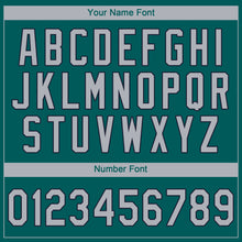 Load image into Gallery viewer, Custom Aqua Gray-Navy Performance T-Shirt