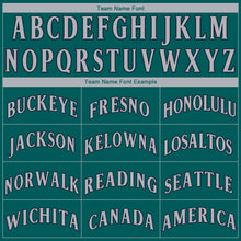 Load image into Gallery viewer, Custom Aqua Gray-Navy Performance T-Shirt