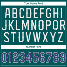 Load image into Gallery viewer, Custom Aqua Purple-White Performance T-Shirt