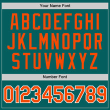 Load image into Gallery viewer, Custom Aqua Orange-White Performance T-Shirt