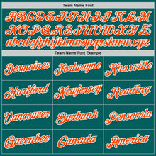 Load image into Gallery viewer, Custom Aqua Orange-White Performance T-Shirt