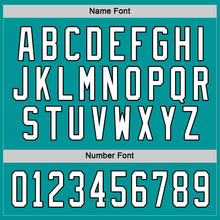 Load image into Gallery viewer, Custom Aqua White-Black Hockey Jersey