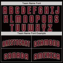 Load image into Gallery viewer, Custom Black Crimson-City Cream Baseball Jersey