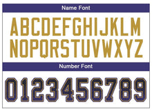 Load image into Gallery viewer, Custom Black Purple-Old Gold Drift Fashion Football Jersey