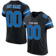 Load image into Gallery viewer, Custom Black Panther Blue-White Mesh Authentic Football Jersey