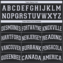 Load image into Gallery viewer, Custom Black White V-Neck Basketball Jersey - Fcustom