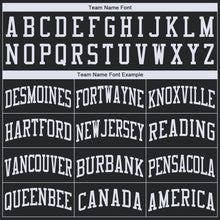 Load image into Gallery viewer, Custom Black White Round Neck Basketball Jersey - Fcustom