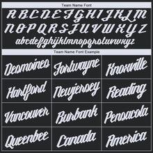 Load image into Gallery viewer, Custom Black White Round Neck Basketball Jersey - Fcustom