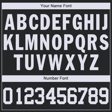 Load image into Gallery viewer, Custom Black White V-Neck Basketball Jersey - Fcustom